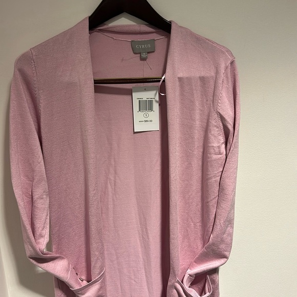 Cyrus women soft mauve cardigan - Picture 2 of 3